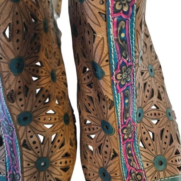 L'Artiste heeled sandals, brown leather. Size 41 (9). - Picture 4 of 8